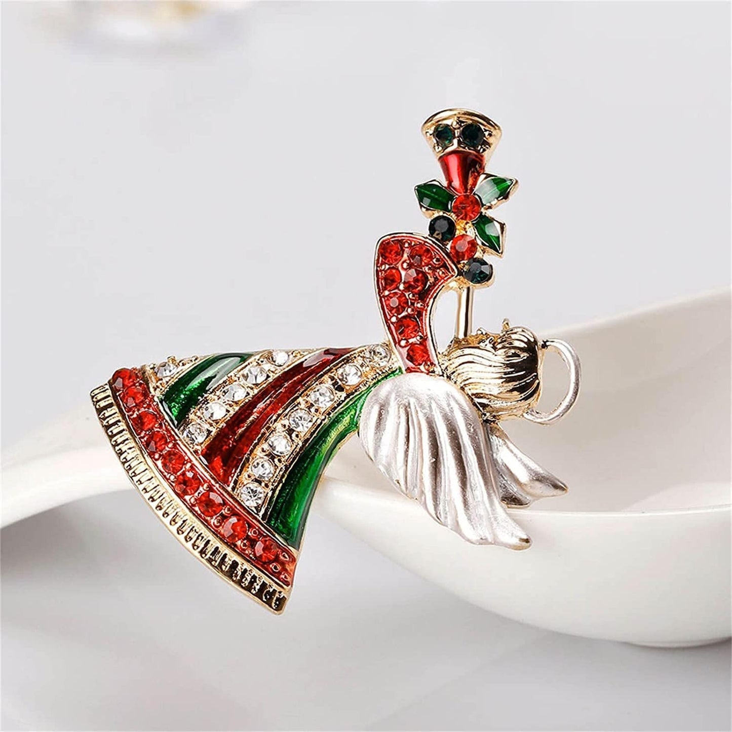 Pins Decorations Brooches Tree Jewelry Christmas Holiday for Women Merry Men Christmas Party Rubber Pin Backs for Lapel (Multicolor, One Size) Multicolor / One Size
