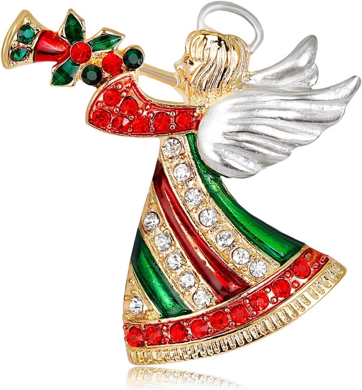Pins Decorations Brooches Tree Jewelry Christmas Holiday for Women Merry Men Christmas Party Rubber Pin Backs for Lapel (Multicolor, One Size) Multicolor / One Size