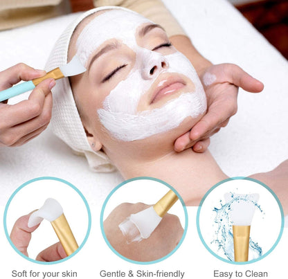 [Plastics Free]Shineyes DIY Facial Mask Mixing Bowl Set, 6 in 1 DIY Face Mask Mixing Tool Kit with Bowl Stick Spatula Silicone Brush for Making Mask Health & Beauty > Personal Care > Cosmetics > Cosmetic Tools > Skin Care Tools SHINEYES   
