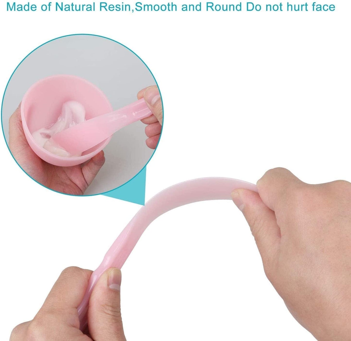 [Plastics Free]Shineyes DIY Facial Mask Mixing Bowl Set, 6 in 1 DIY Face Mask Mixing Tool Kit with Bowl Stick Spatula Silicone Brush for Making Mask Health & Beauty > Personal Care > Cosmetics > Cosmetic Tools > Skin Care Tools SHINEYES   