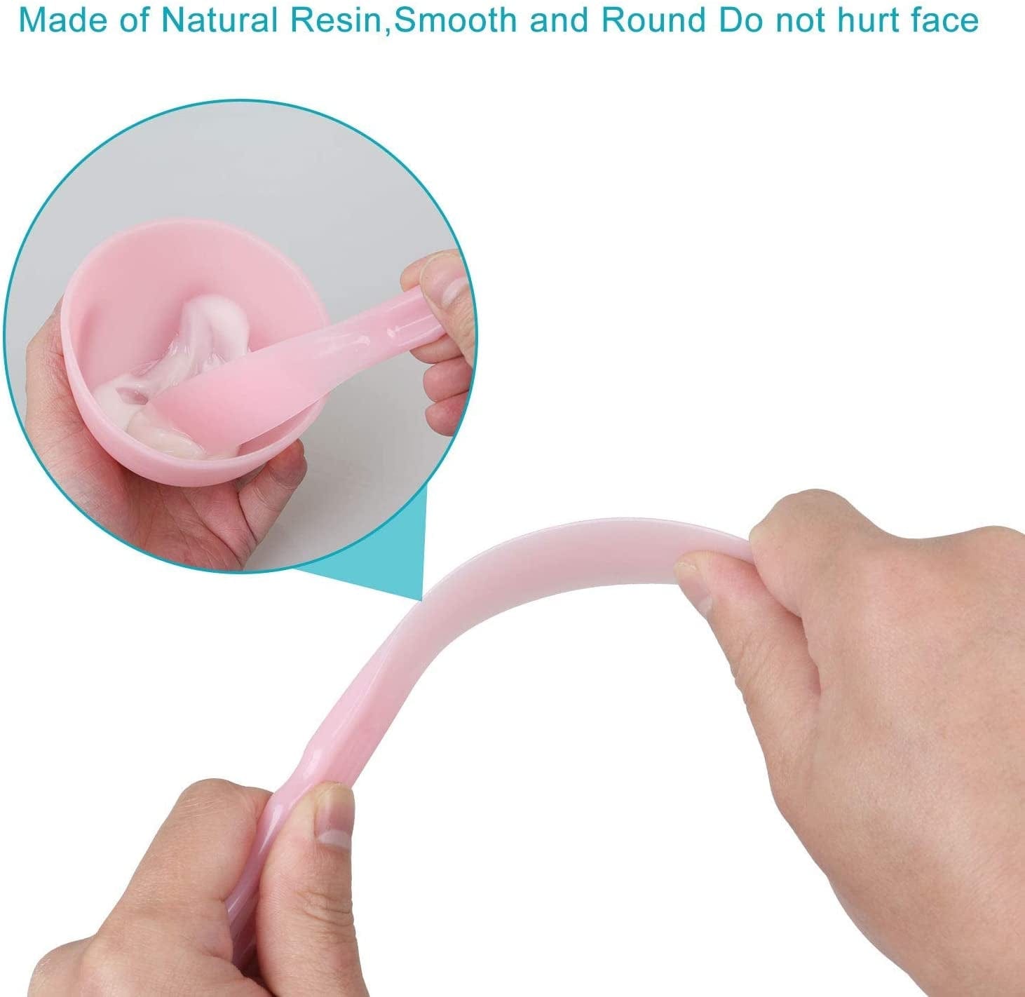 [Plastics Free]Shineyes DIY Facial Mask Mixing Bowl Set, 6 in 1 DIY Face Mask Mixing Tool Kit with Bowl Stick Spatula Silicone Brush for Making Mask Health & Beauty > Personal Care > Cosmetics > Cosmetic Tools > Skin Care Tools SHINEYES   