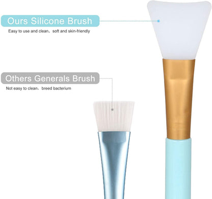 [Plastics Free]Shineyes DIY Facial Mask Mixing Bowl Set, 6 in 1 DIY Face Mask Mixing Tool Kit with Bowl Stick Spatula Silicone Brush for Making Mask Health & Beauty > Personal Care > Cosmetics > Cosmetic Tools > Skin Care Tools SHINEYES   