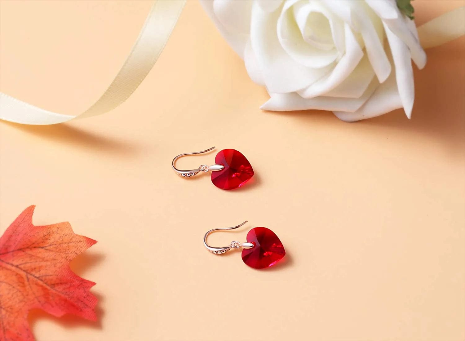 PLATO H 3 Heart Jewelry Set Crystals Valentine'S Gift for for Women Girls Pendant with Elegant Box Anniversary Mothers Day Gifts for Her