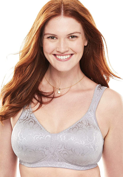 Playtex 18-Hour Ultimate Lift Wireless Bra, Wirefree Bra with Support, Full-Coverage Wireless Bra for Everyday Comfort Warm Steel / 1 / 36D