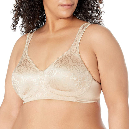 Playtex 18-Hour Ultimate Lift Wireless Bra, Wirefree Bra with Support, Full-Coverage Wireless Bra for Everyday Comfort Nude / 1 / 42C