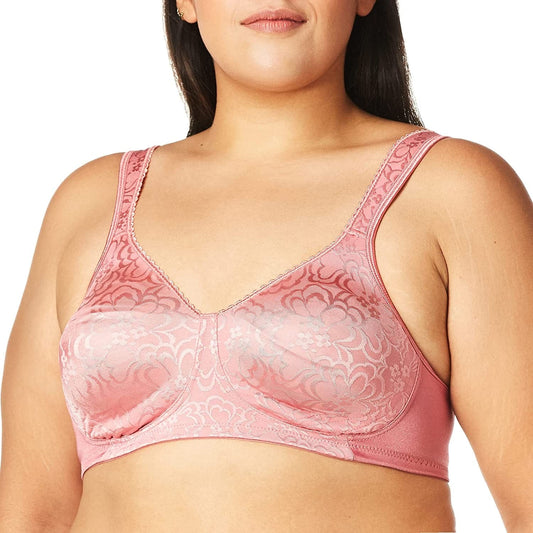 Playtex 18-Hour Ultimate Lift Wireless Bra, Wirefree Bra with Support, Full-Coverage Wireless Bra for Everyday Comfort Mauve Glow / 36C