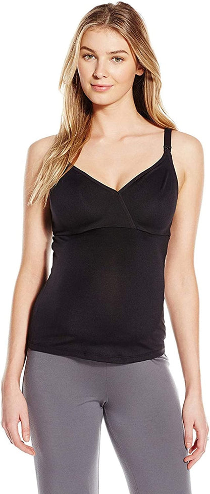 Playtex Maternity Women'S Nursing Camisole with Built-In-Bra Black / XX-Large
