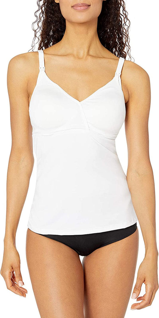 Playtex Maternity Women'S Nursing Camisole with Built-In-Bra White / XX-Large