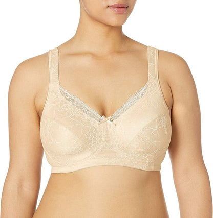 Playtex Women'S 18 Hour Gorgeous Lift Wirefree Bra USE515 Soft Taupe/Mother of Pearl / 40DD