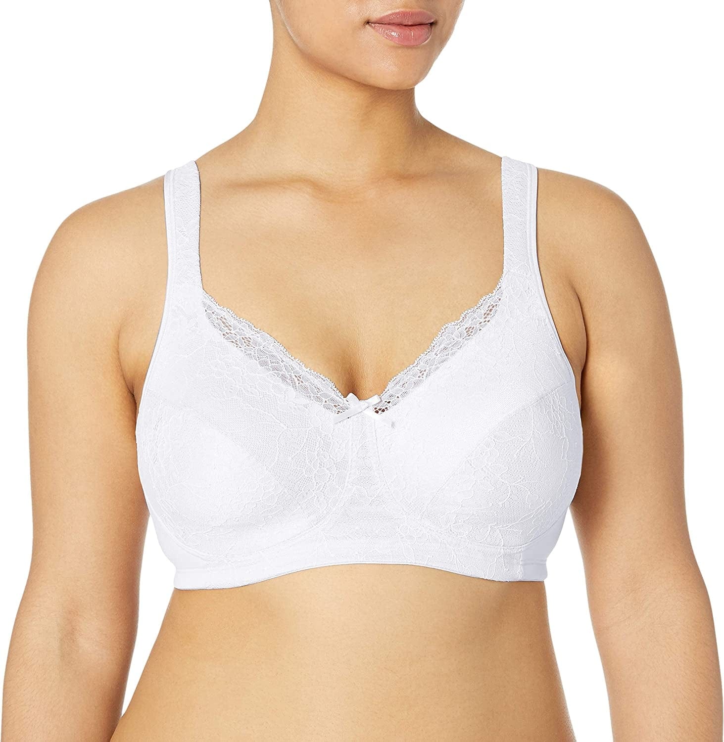 Playtex Women'S 18 Hour Gorgeous Lift Wirefree Bra USE515 White / 44D