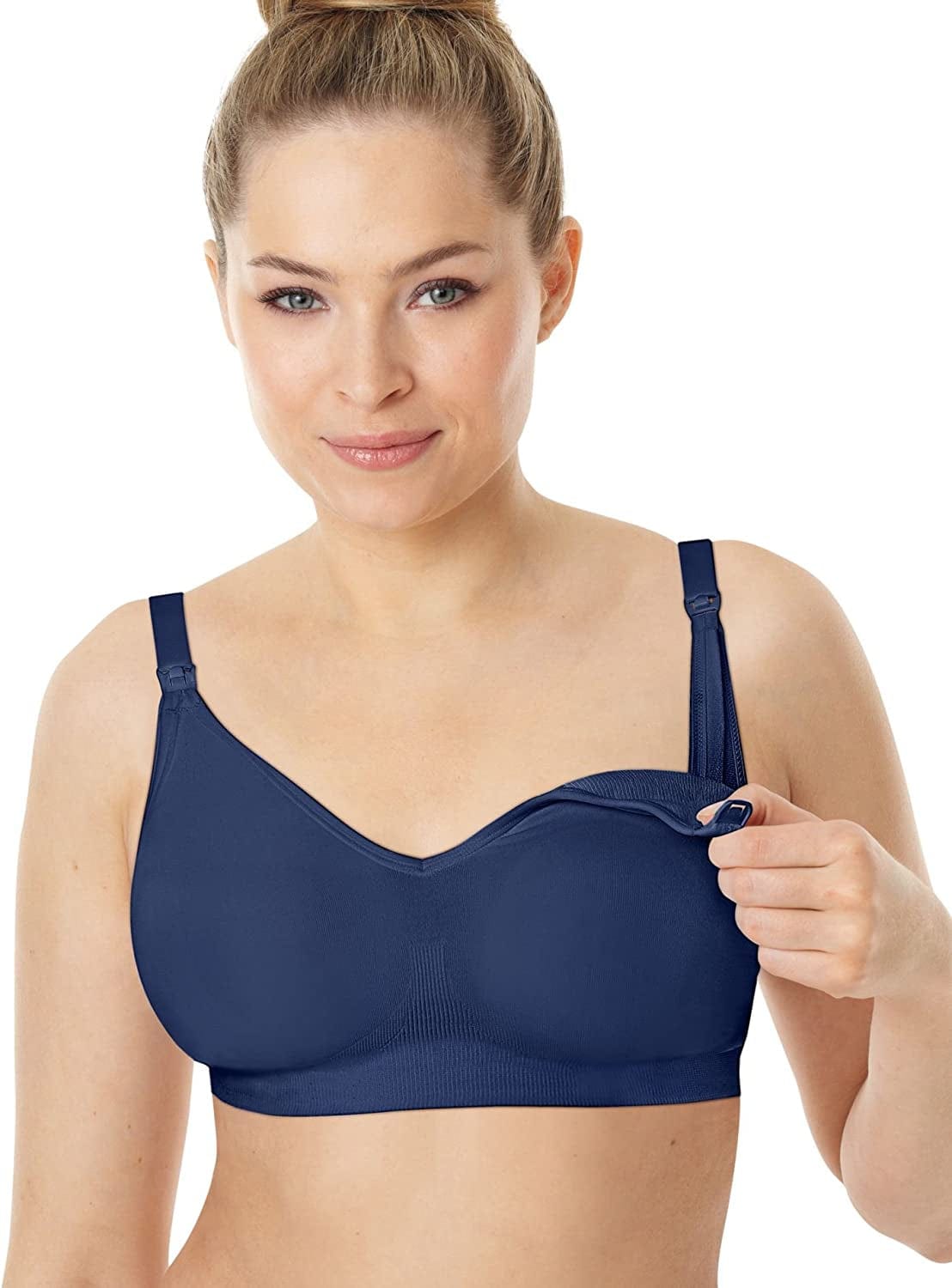 Playtex Women'S Maternity Nursing Seamless Wirefree Full Coverage Bra US4956 In the Navy / XX-Large