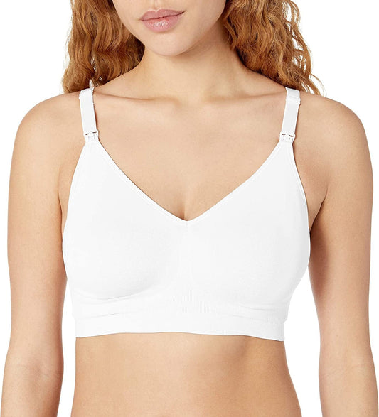 Playtex Women'S Maternity Nursing Seamless Wirefree Full Coverage Bra US4956 White / Small