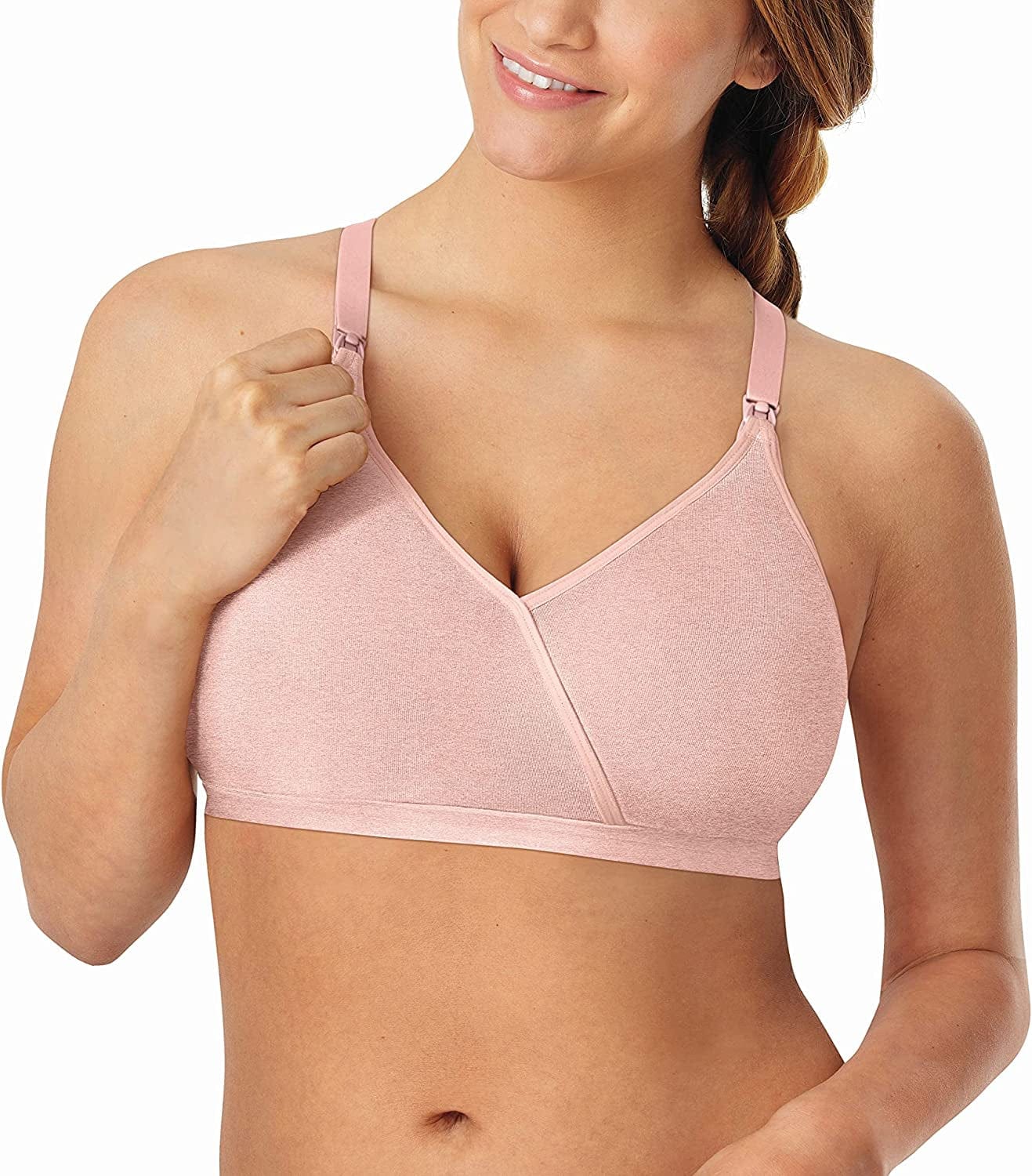 Playtex Women'S Nursing Shaping Foam Wirefree Bra US4958 Hush Pink Heather / X-Large