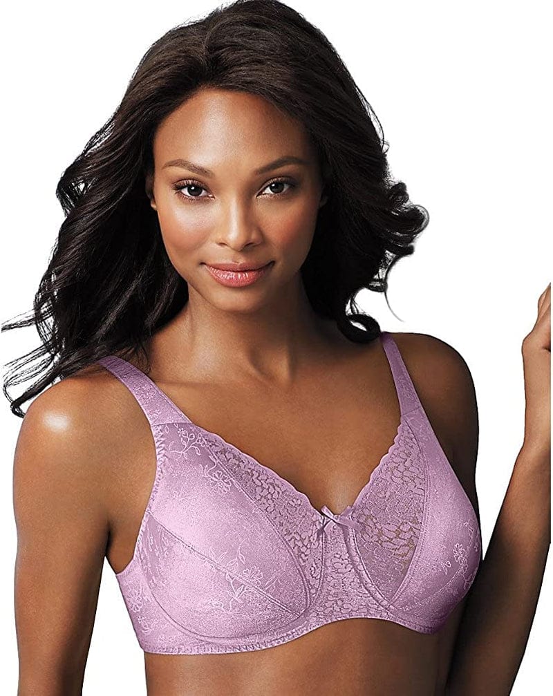 Playtex Women'S Secrets Love My Curves Signature Floral Underwire Full Coverage Bra US4422 Elegant Mauve / 40D
