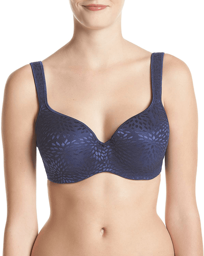 Playtex Women's Secrets Shapes & Supports Balconette Full-Figure Underwire Bra Us4823 In the Navy Jacquard / 40C
