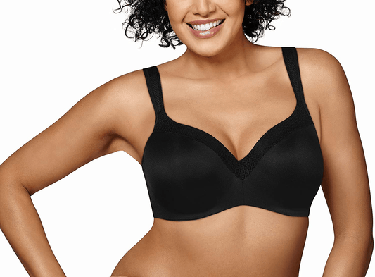 Playtex Women's Secrets Shapes & Supports Balconette Full-Figure Underwire Bra Us4823 Real Black / 40D