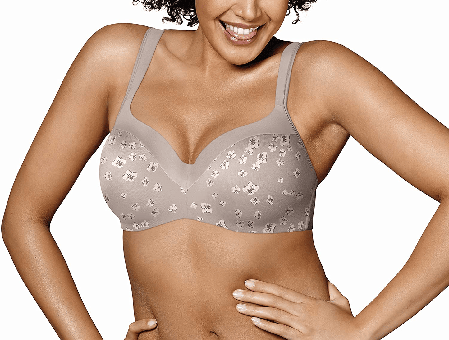 Playtex Women's Secrets Shapes & Supports Balconette Full-Figure Underwire Bra Us4823 Tossed Floral Print / 36C