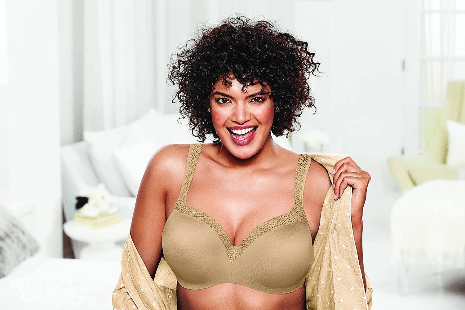 Playtex Women's Secrets Shapes & Supports Balconette Full-Figure Underwire Bra Us4823
