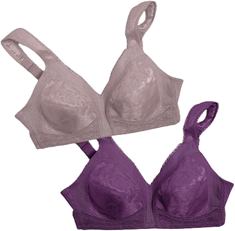 Playtex Women'S Wireless Bra Warm Steel/Plum Majestic / 2 / 38B