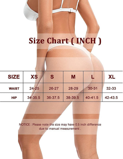 POKARLA Seamless Thongs for Women No Show Underwear Pack of 10