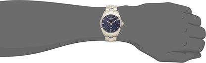 PR 100 Blue Dial Stainless Steel Quartz Men'S Watch T1014101104100