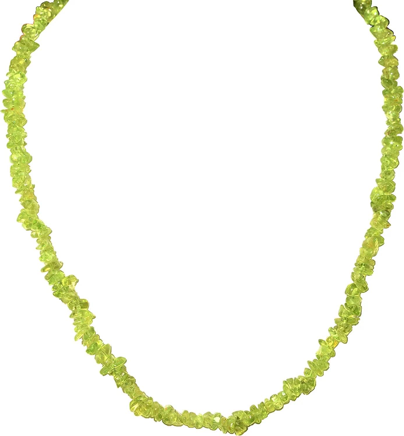 Premium Grade Himalayan Gemstone Crystal Chip Jewelry Set + Selenite Heart Charging Crystal (18" Necklace, 7" Bracelet, 2" Earrings) [Selenite Charged]