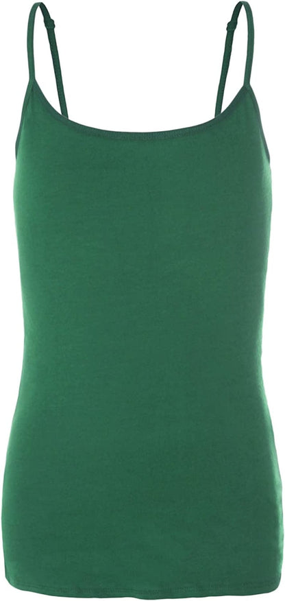 Preteen Training Bra Camisole Wireless Built in Fabric Support Cami Green / Medium