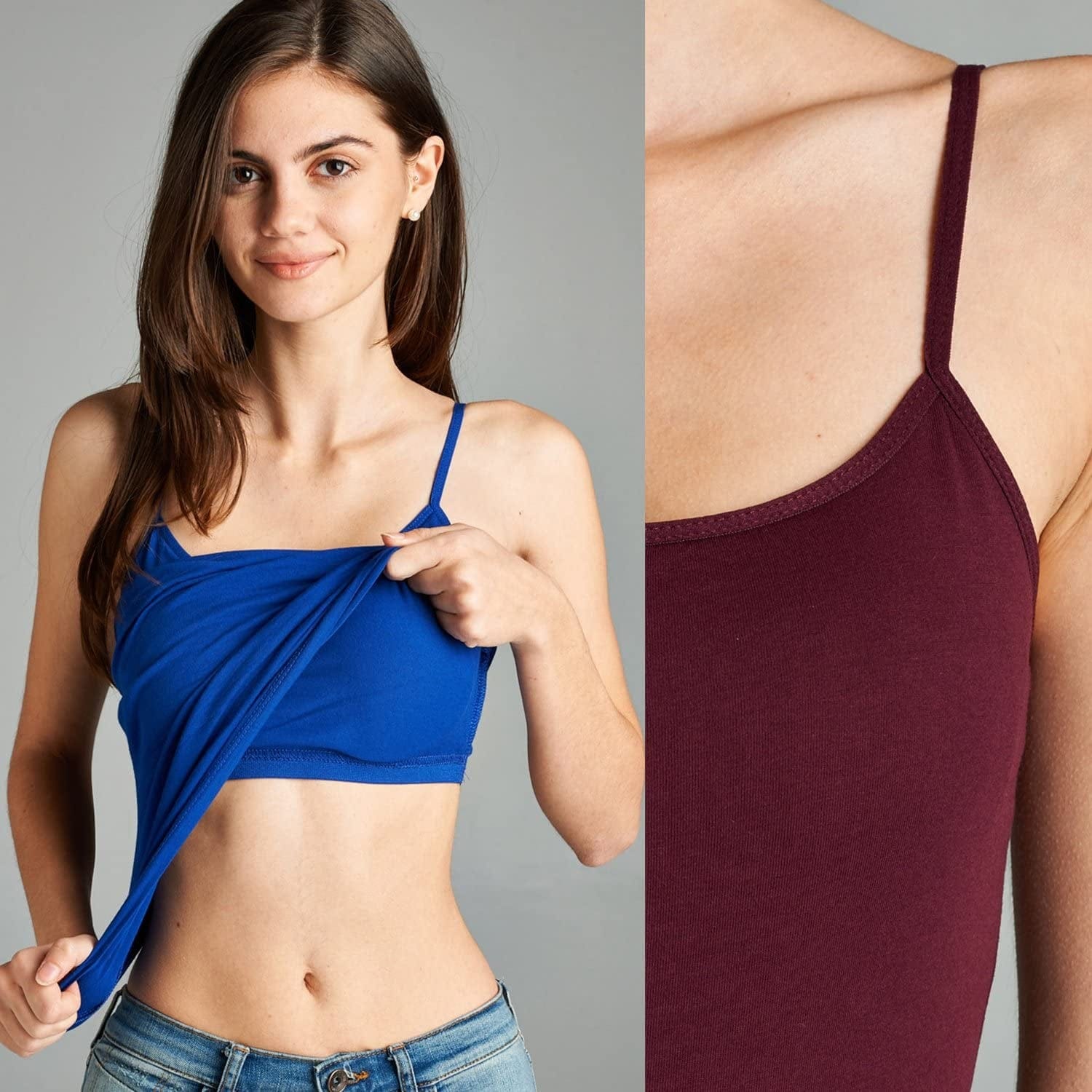 Preteen Training Bra Camisole Wireless Built in Fabric Support Cami
