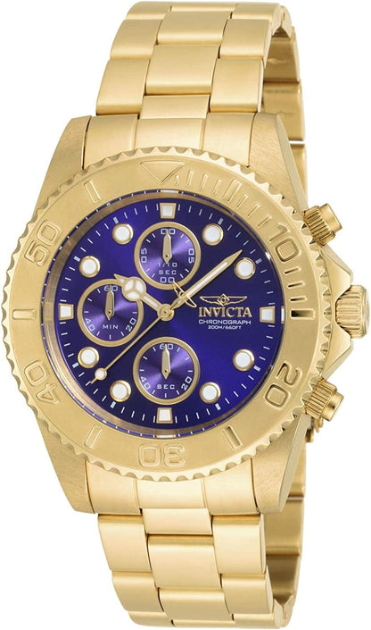 Pro Diver Men'S Wrist Watch Stainless Steel Japanese Quartz Blue / 43.5mm