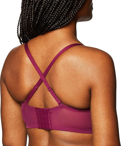 Pure Comfort Lace Bralette, Padded Wireless Bra, Convertible Longline Halter Bralette with Soft Foam Cups