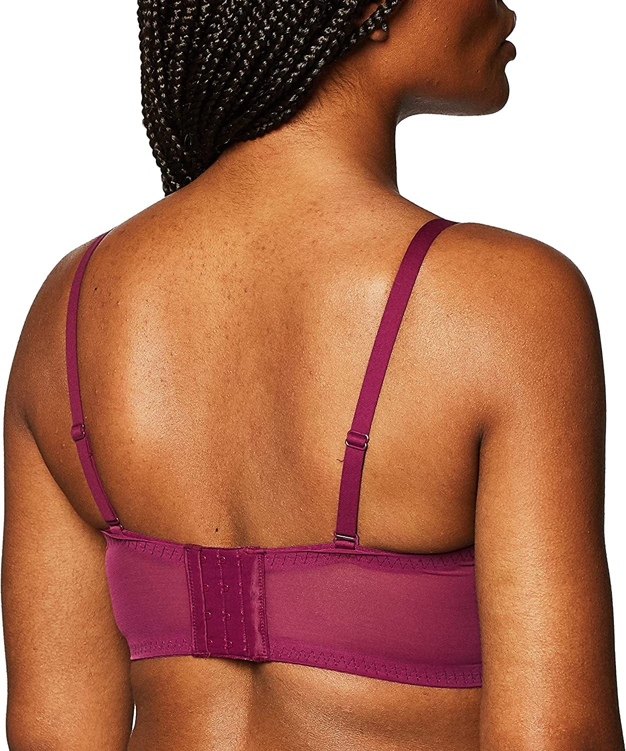 Pure Comfort Lace Bralette, Padded Wireless Bra, Convertible Longline Halter Bralette with Soft Foam Cups