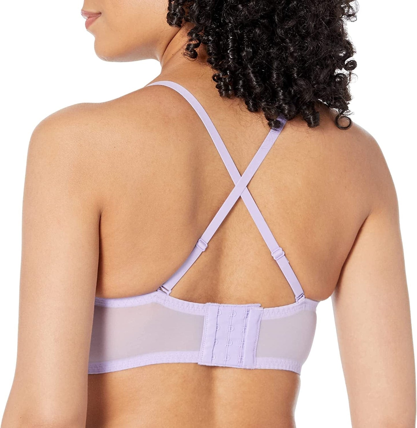 Pure Comfort Lace Bralette, Padded Wireless Bra, Convertible Longline Halter Bralette with Soft Foam Cups