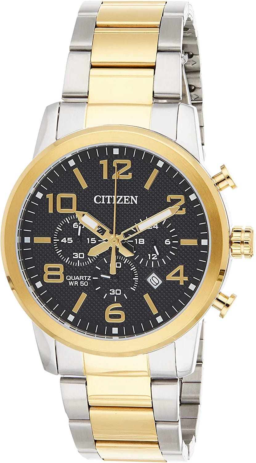 Quartz Mens Watch, Stainless Steel, Classic Two-Tone