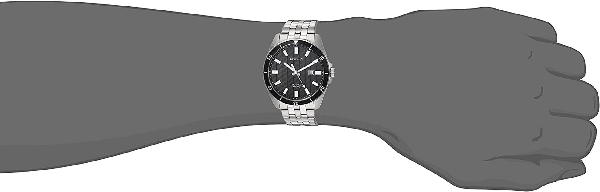 Quartz Mens Watch, Stainless Steel, Classic, Silver-Tone (Model: BI5050-54E)