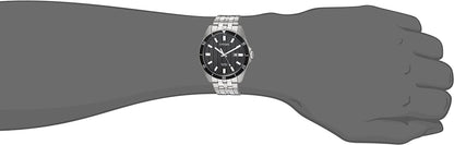 Quartz Mens Watch, Stainless Steel, Classic, Silver-Tone (Model: BI5050-54E)