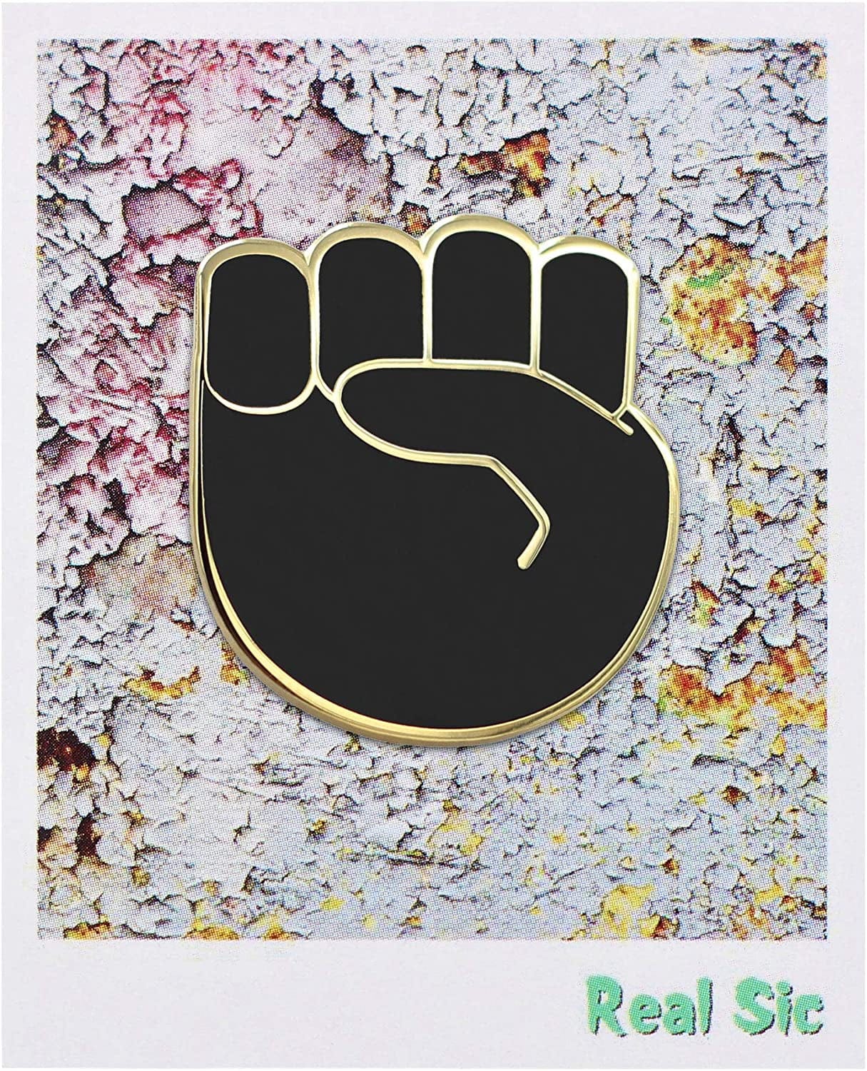 Raised Fist Enamel Pin - Black Lives Matter Lapel Pin - Resist Protest Pin - BLM Pin for Jackets, Backpacks, Bags, Hats & Tops