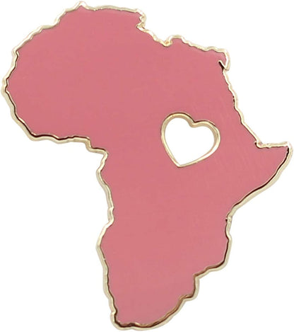 REAL SIC Africa Pin - Wakanda Forever, BLM, & Black Panther Enamel Pin Matte Red