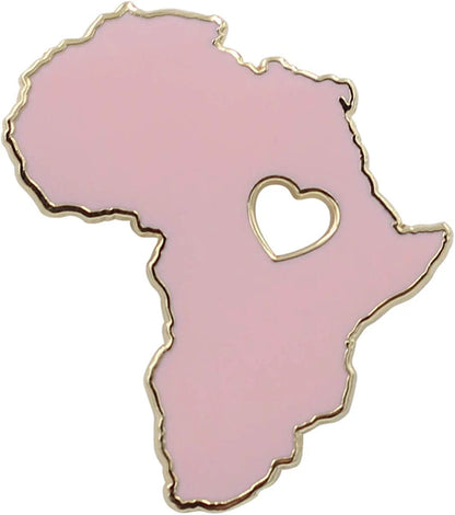 REAL SIC Africa Pin - Wakanda Forever, BLM, & Black Panther Enamel Pin Pink