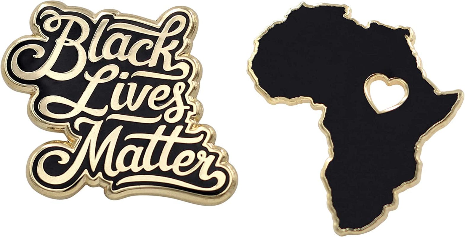 REAL SIC Africa Pin - Wakanda Forever, BLM, & Black Panther Enamel Pin Black Lives Matter + Africa
