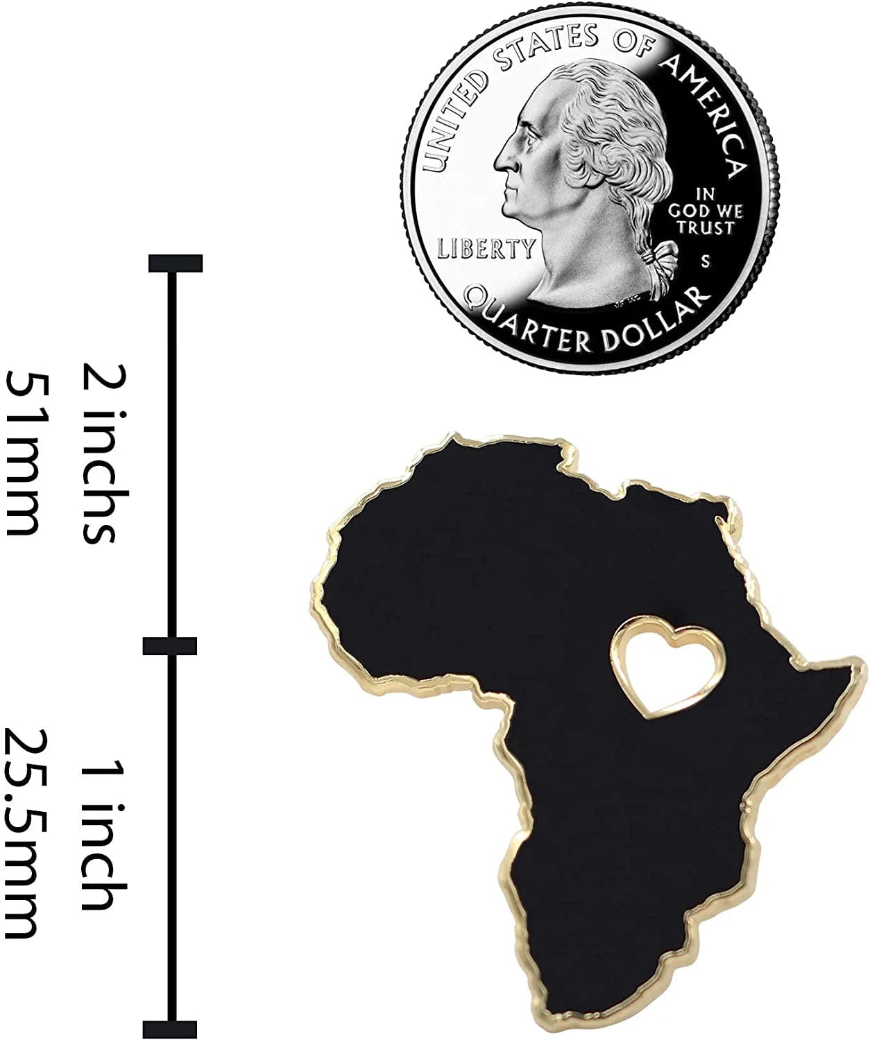 REAL SIC Africa Pin - Wakanda Forever, BLM, & Black Panther Enamel Pin