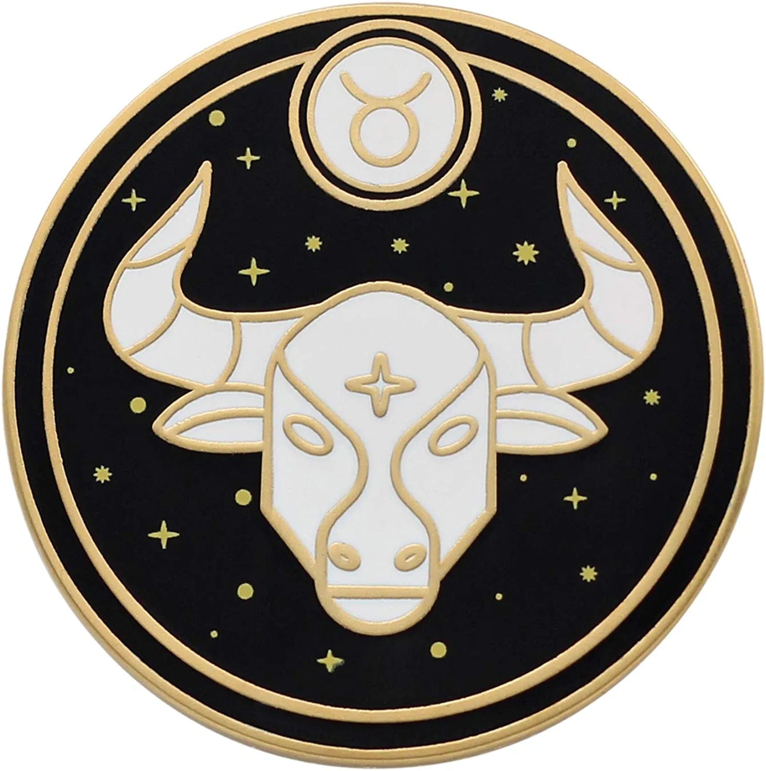 REAL SIC Astrological Sign Pin - Star Sign / Astrology Enamel Pins, Lapel Pins for Birth Sign, Great Gift for Anyone, Perfect Accessory for Jackets, Hats, Backpacks & Tops Taurus