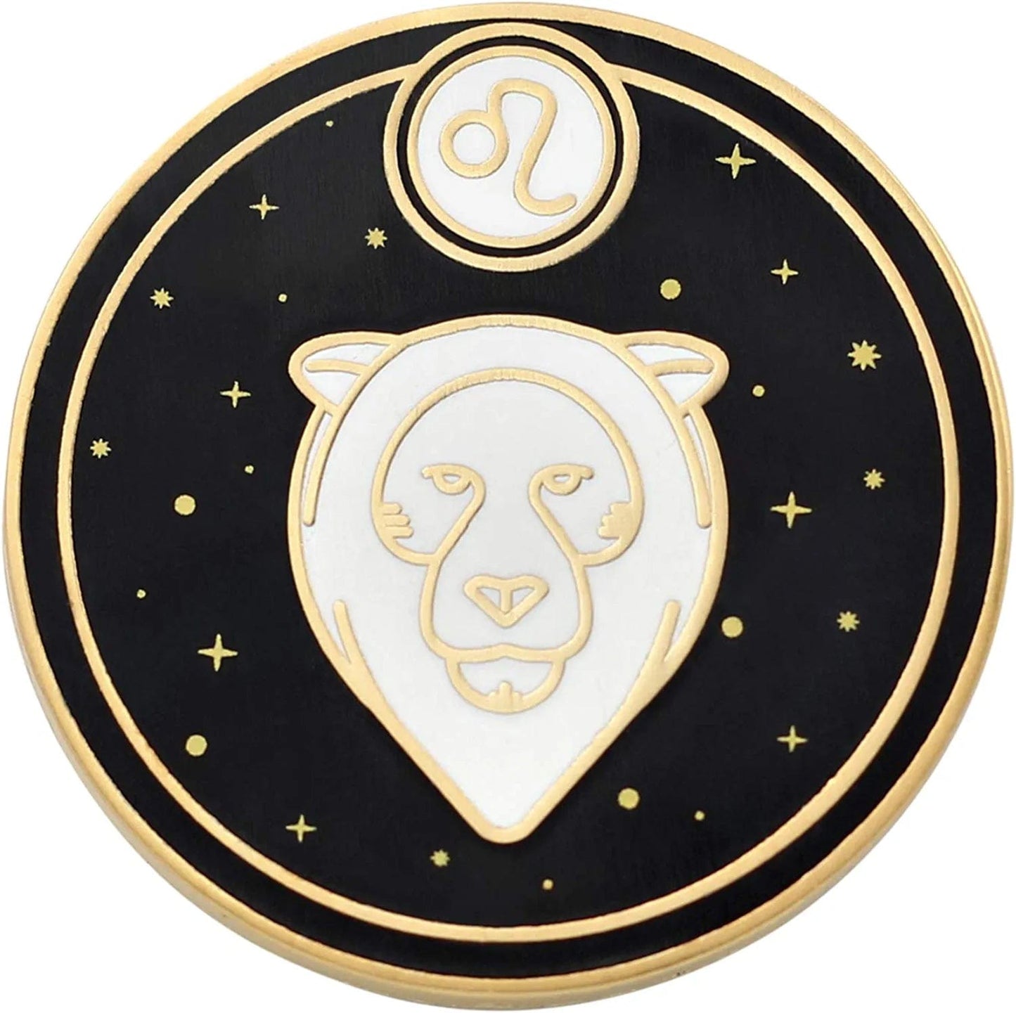 REAL SIC Astrological Sign Pin - Star Sign / Astrology Enamel Pins, Lapel Pins for Birth Sign, Great Gift for Anyone, Perfect Accessory for Jackets, Hats, Backpacks & Tops Leo