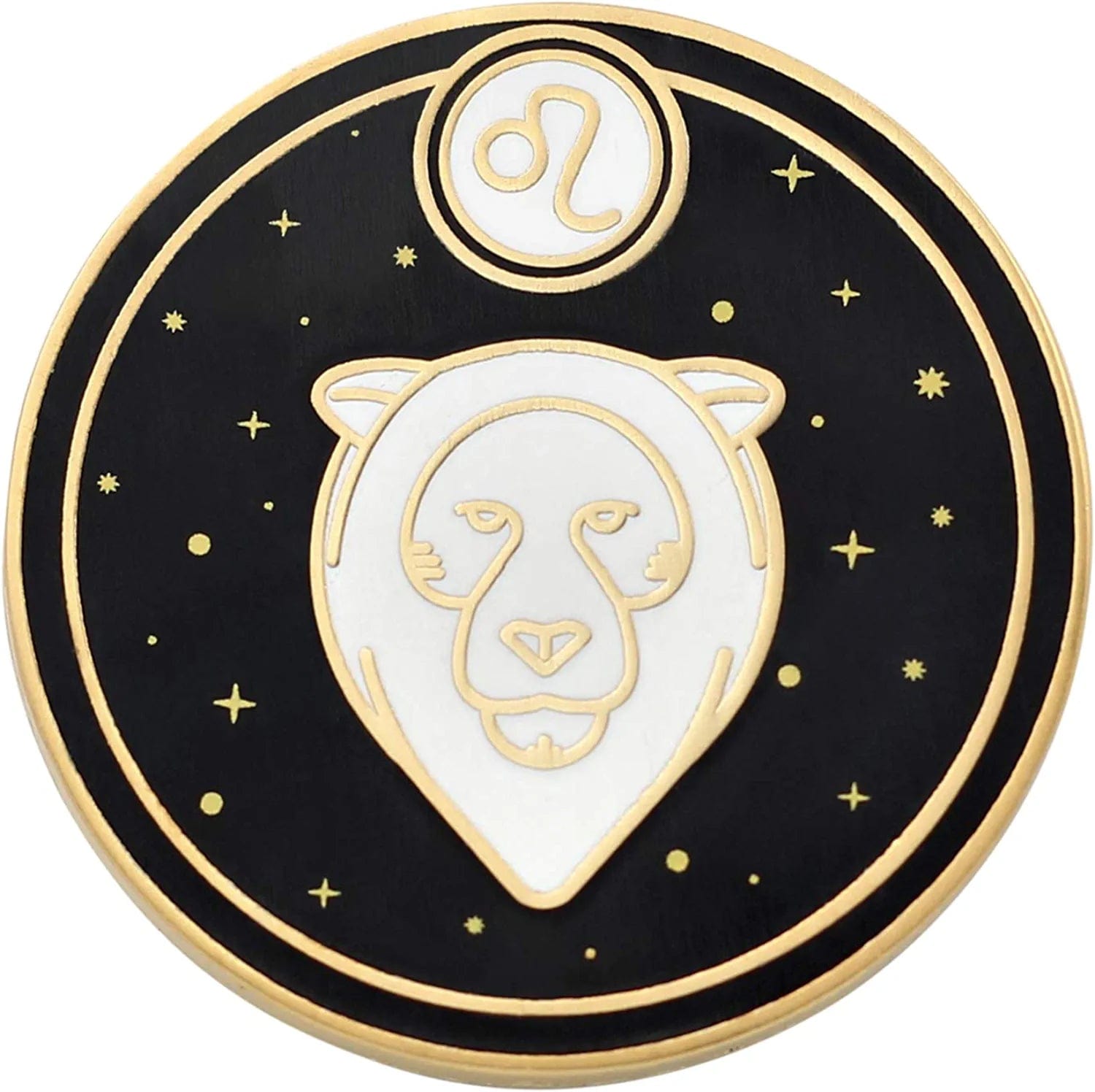 REAL SIC Astrological Sign Pin - Star Sign / Astrology Enamel Pins, Lapel Pins for Birth Sign, Great Gift for Anyone, Perfect Accessory for Jackets, Hats, Backpacks & Tops Leo