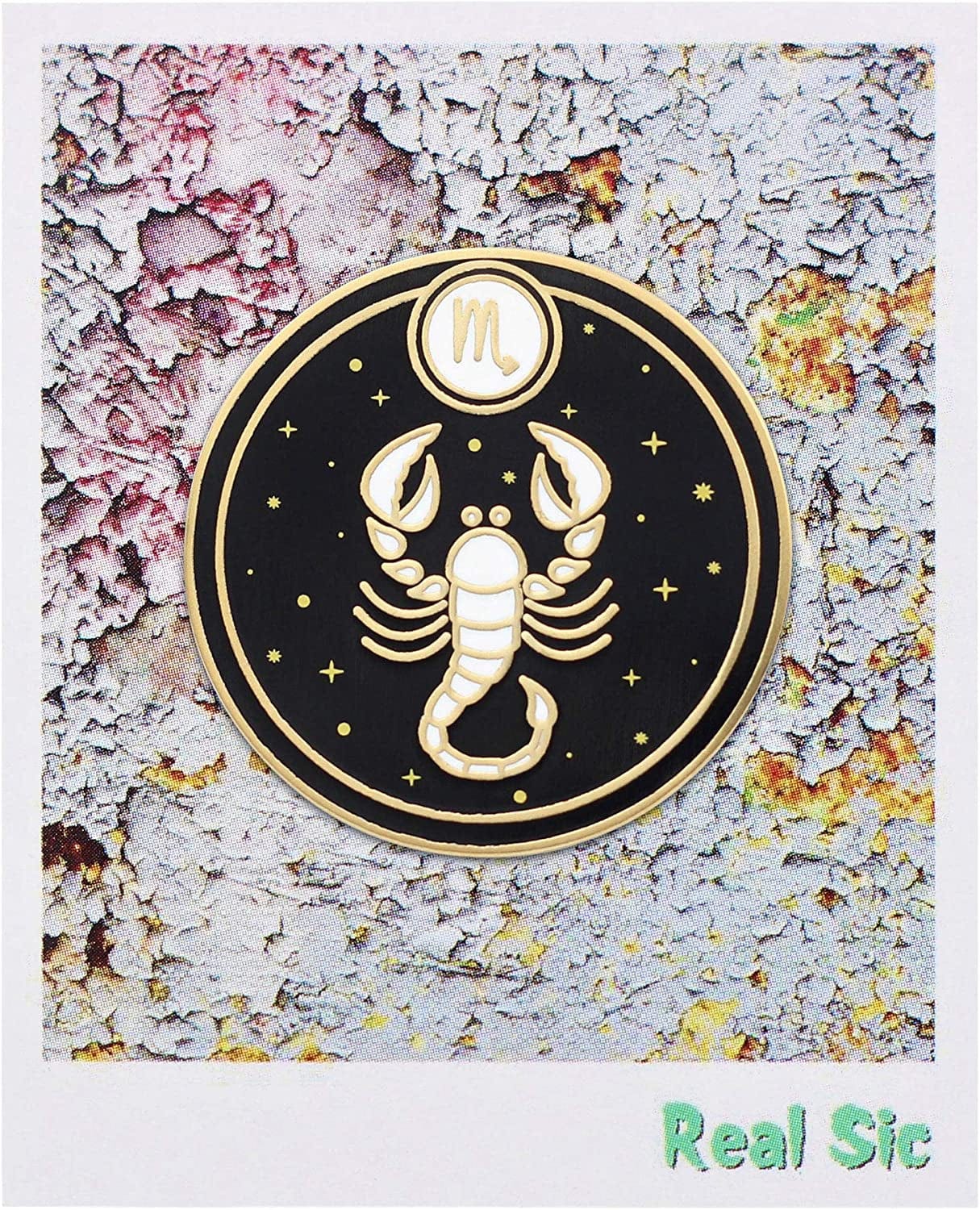 REAL SIC Astrological Sign Pin - Star Sign / Astrology Enamel Pins, Lapel Pins for Birth Sign, Great Gift for Anyone, Perfect Accessory for Jackets, Hats, Backpacks & Tops