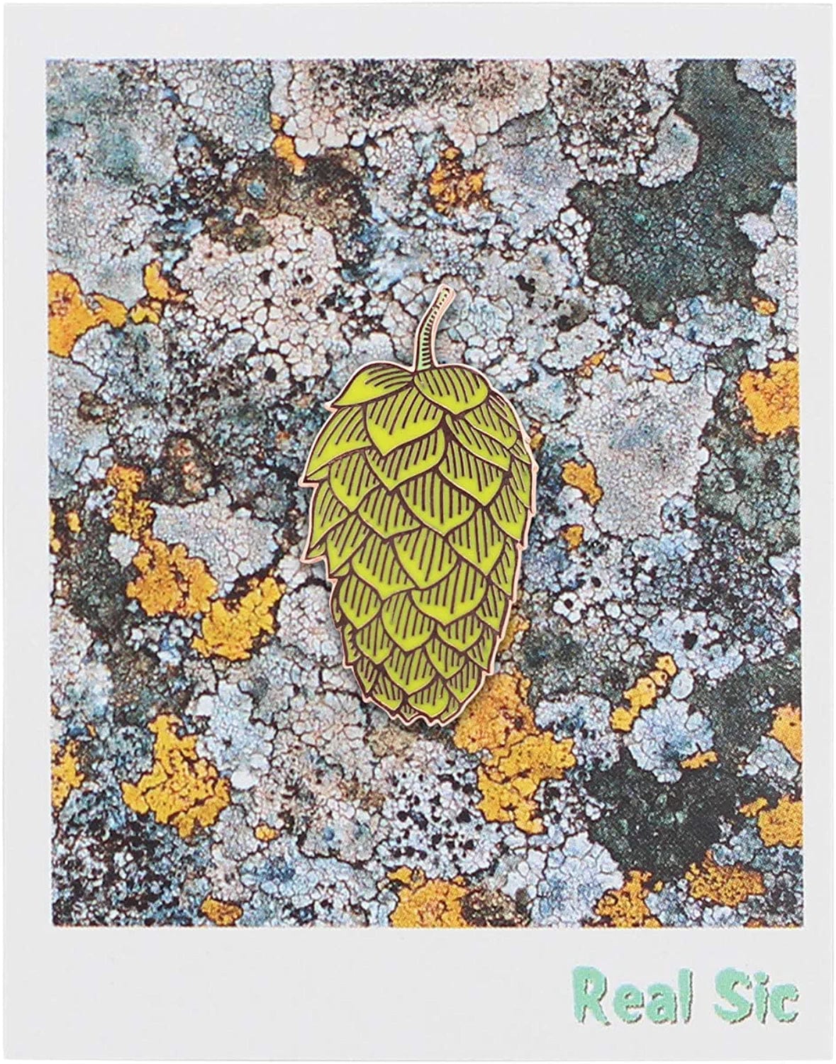 REAL SIC Hop Flower Enamel Pin - Premium Craft Brewery, Beer Lover Lapel Pin for Jackets, Backpacks, Bags, Hats & Tops