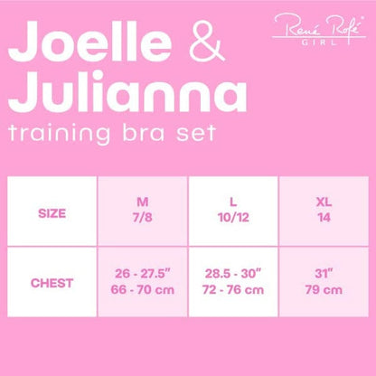 Rene Rofe Girls’ Training Bra Set – 10 Piece Cotton Cami Bralette and Hipster Briefs (M-XL)