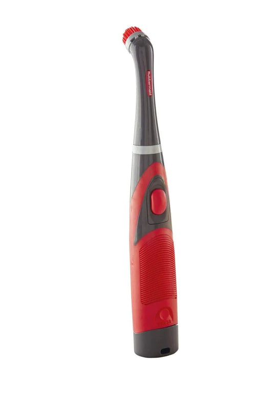 Reveal Cordless Battery Power Scrubber, Gray/Red, Multi-Purpose Scrub Brush Cleaner for Grout/Tile/Bathroom/Shower/Bathtub, Water Resistant, Lightweight, Ergonomic Grip (1839685)