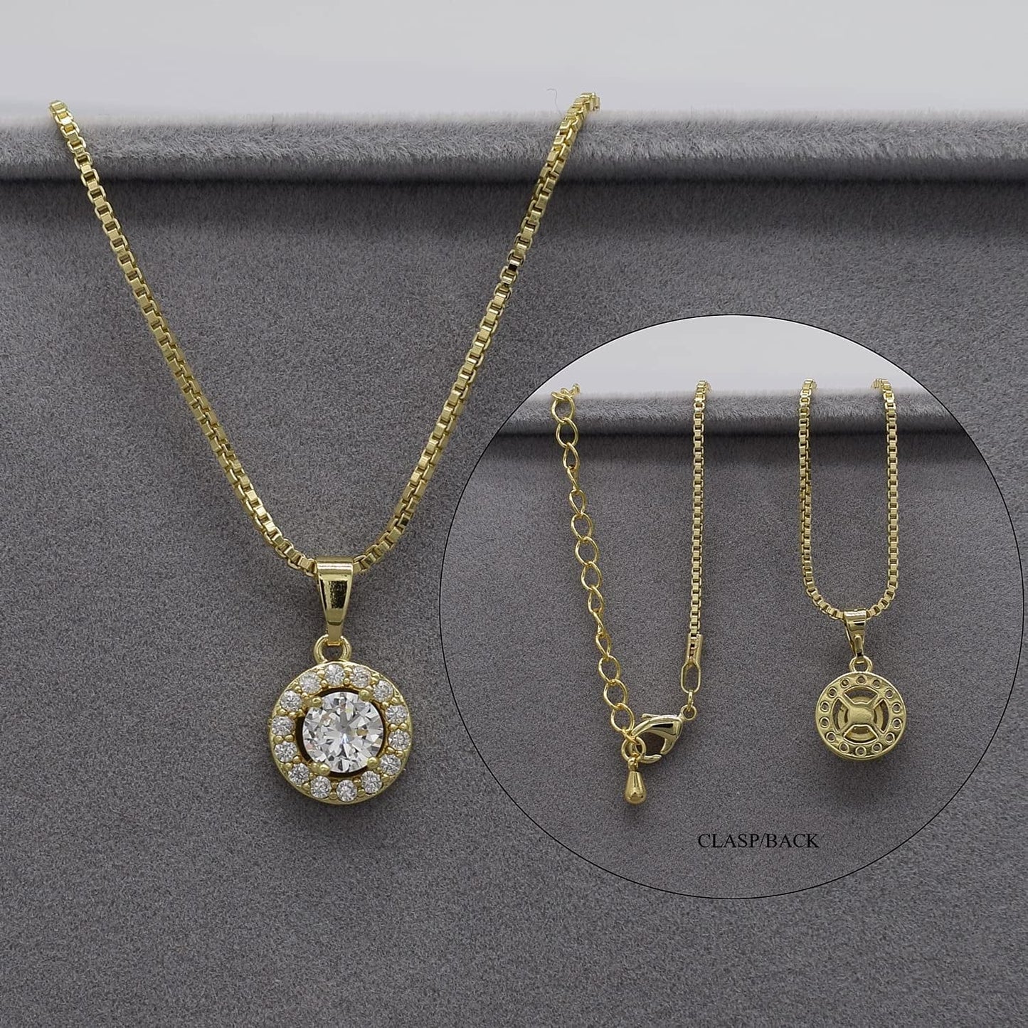 round Earrings Necklace Bracelet Jewelry Set for Women Bridal Bridesmaid Party Prom Daily