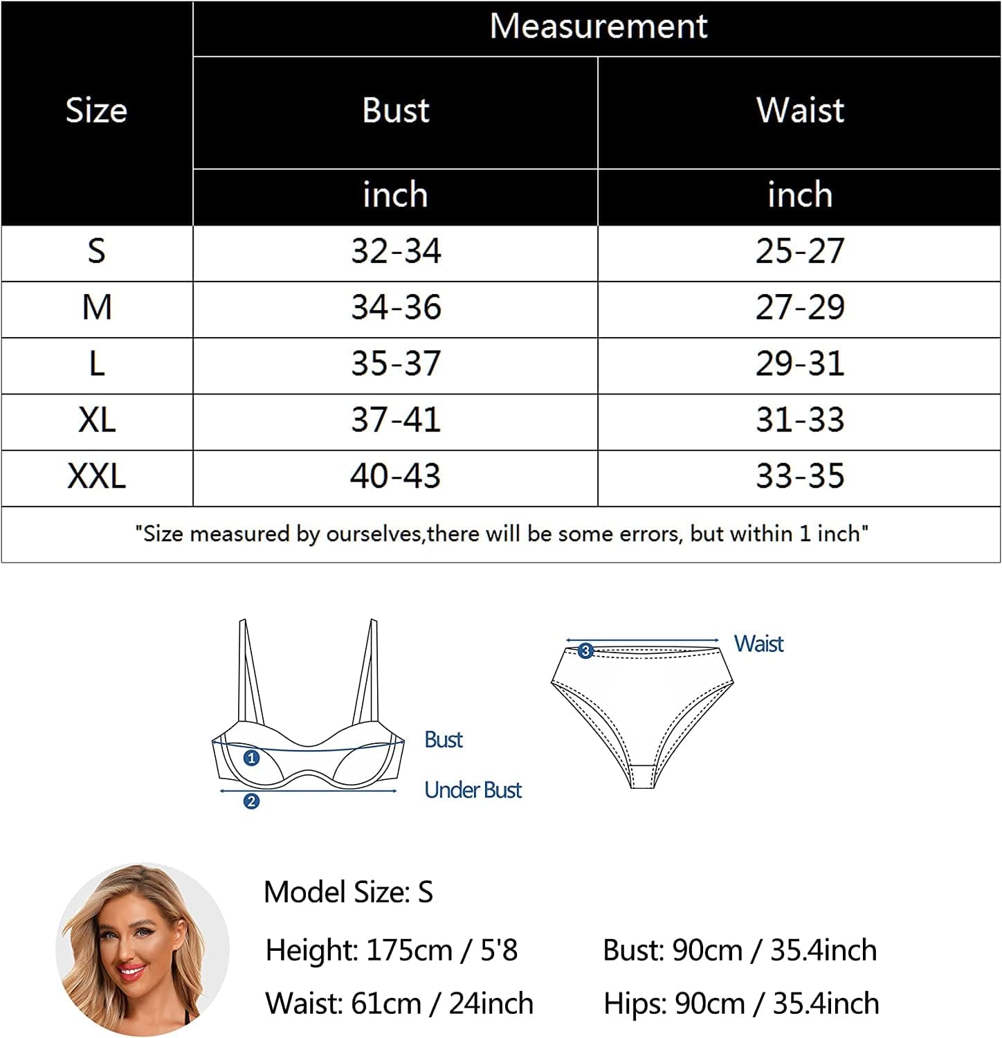 RSLOVE Women Sexy Lingerie Set Lace Bra and Panty Sets 2 Piece Babydoll Lace Teddy Bodysuit