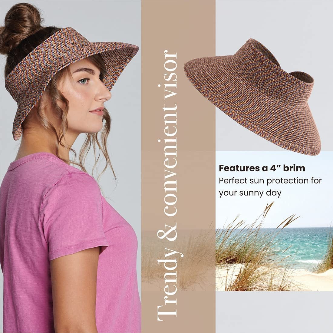 San Diego Hat Co. Women'S Visor Apparel & Accessories > Clothing Accessories > Hats San Diego Hat Co.   